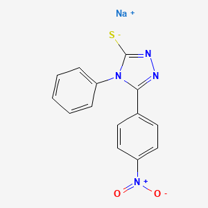 molecular formula C14H9N4NaO2S B5053696 sodium 5-(4-nitrophenyl)-4-phenyl-4H-1,2,4-triazole-3-thiolate 