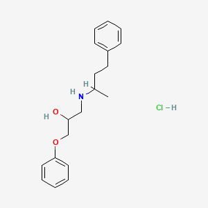 1-[(1-methyl-3-phenylpropyl)amino]-3-phenoxy-2-propanol hydrochloride
