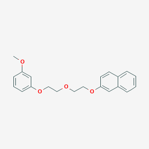 molecular formula C21H22O4 B5053707 2-{2-[2-(3-methoxyphenoxy)ethoxy]ethoxy}naphthalene 