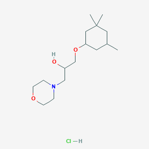 molecular formula C16H32ClNO3 B5053724 1-(4-morpholinyl)-3-[(3,3,5-trimethylcyclohexyl)oxy]-2-propanol hydrochloride 