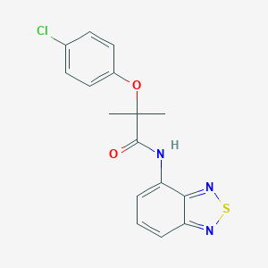 N-(2,1,3-benzothiadiazol-4-yl)-2-(4-chlorophenoxy)-2-methylpropanamide