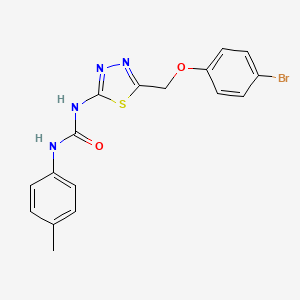 N-{5-[(4-bromophenoxy)methyl]-1,3,4-thiadiazol-2-yl}-N'-(4-methylphenyl)urea