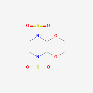 molecular formula C8H18N2O6S2 B5053828 2,3-dimethoxy-1,4-bis(methylsulfonyl)piperazine 
