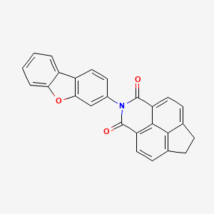 molecular formula C26H15NO3 B5053830 2-dibenzo[b,d]furan-3-yl-6,7-dihydro-1H-indeno[6,7,1-def]isoquinoline-1,3(2H)-dione CAS No. 5924-04-9