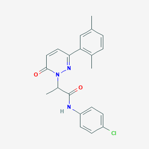 N-(4-chlorophenyl)-2-[3-(2,5-dimethylphenyl)-6-oxo-1(6H)-pyridazinyl]propanamide