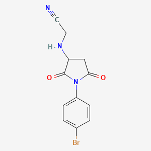 {[1-(4-bromophenyl)-2,5-dioxo-3-pyrrolidinyl]amino}acetonitrile