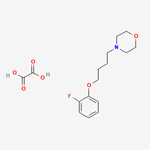 molecular formula C16H22FNO6 B5053898 4-[4-(2-fluorophenoxy)butyl]morpholine oxalate 