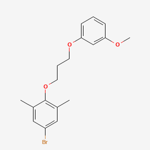 molecular formula C18H21BrO3 B5053905 5-bromo-2-[3-(3-methoxyphenoxy)propoxy]-1,3-dimethylbenzene 