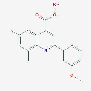 potassium 2-(3-methoxyphenyl)-6,8-dimethyl-4-quinolinecarboxylate