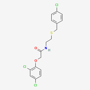 molecular formula C17H16Cl3NO2S B5053931 N-{2-[(4-chlorobenzyl)thio]ethyl}-2-(2,4-dichlorophenoxy)acetamide 