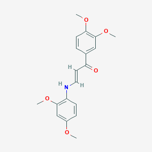 molecular formula C19H21NO5 B5053947 1-(3,4-dimethoxyphenyl)-3-[(2,4-dimethoxyphenyl)amino]-2-propen-1-one 