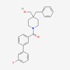 {4-benzyl-1-[(3'-fluoro-3-biphenylyl)carbonyl]-4-piperidinyl}methanol