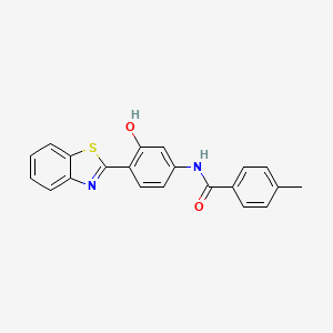 N-[4-(1,3-benzothiazol-2-yl)-3-hydroxyphenyl]-4-methylbenzamide