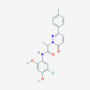 N-(5-chloro-2,4-dimethoxyphenyl)-2-[3-(4-methylphenyl)-6-oxo-1(6H)-pyridazinyl]propanamide