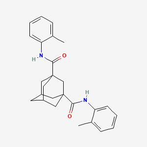 molecular formula C26H30N2O2 B5054008 N,N'-bis(2-methylphenyl)-1,3-adamantanedicarboxamide 