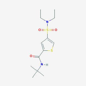 molecular formula C13H22N2O3S2 B5054072 N-(tert-butyl)-4-[(diethylamino)sulfonyl]-2-thiophenecarboxamide 