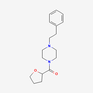 molecular formula C17H24N2O2 B5054090 1-(2-phenylethyl)-4-(tetrahydro-2-furanylcarbonyl)piperazine 