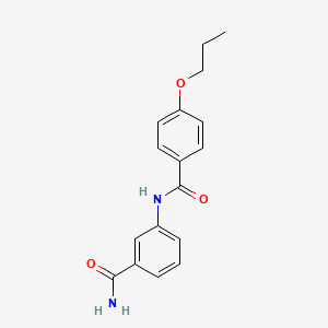 molecular formula C17H18N2O3 B5054117 3-[(4-propoxybenzoyl)amino]benzamide 