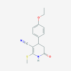 4-(4-ethoxyphenyl)-2-(methylthio)-6-oxo-1,4,5,6-tetrahydro-3-pyridinecarbonitrile