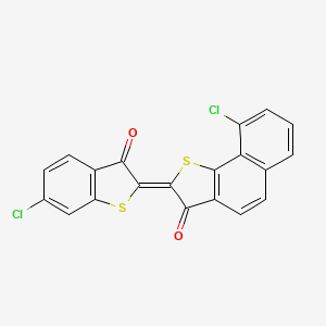 molecular formula C20H8Cl2O2S2 B5054146 9-chloro-2-(6-chloro-3-oxo-1-benzothien-2(3H)-ylidene)naphtho[1,2-b]thiophen-3(2H)-one 