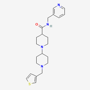 molecular formula C22H30N4OS B5054153 N-(3-pyridinylmethyl)-1'-(3-thienylmethyl)-1,4'-bipiperidine-4-carboxamide 