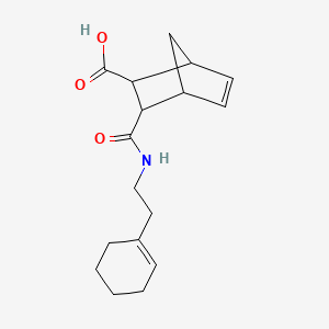 molecular formula C17H23NO3 B5054172 3-({[2-(1-cyclohexen-1-yl)ethyl]amino}carbonyl)bicyclo[2.2.1]hept-5-ene-2-carboxylic acid 