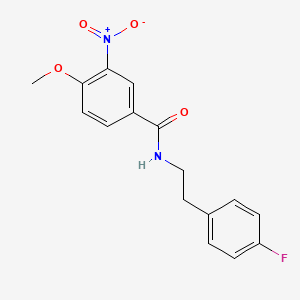 N-[2-(4-fluorophenyl)ethyl]-4-methoxy-3-nitrobenzamide