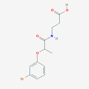 molecular formula C12H14BrNO4 B5054208 N-[2-(3-bromophenoxy)propanoyl]-beta-alanine 