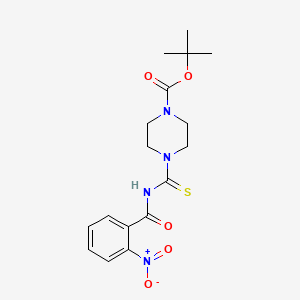 molecular formula C17H22N4O5S B5054217 tert-butyl 4-{[(2-nitrobenzoyl)amino]carbonothioyl}-1-piperazinecarboxylate 