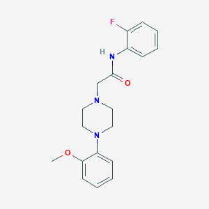 molecular formula C19H22FN3O2 B5054278 N-(2-fluorophenyl)-2-[4-(2-methoxyphenyl)-1-piperazinyl]acetamide 