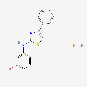 molecular formula C16H15BrN2OS B5054283 N-(3-methoxyphenyl)-4-phenyl-1,3-thiazol-2-amine hydrobromide 