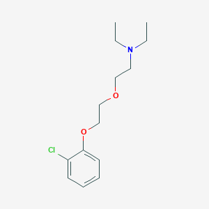 molecular formula C14H22ClNO2 B5054304 2-[2-(2-chlorophenoxy)ethoxy]-N,N-diethylethanamine 