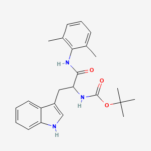 molecular formula C24H29N3O3 B5054311 N-(tert-butoxycarbonyl)-N-(2,6-dimethylphenyl)tryptophanamide 