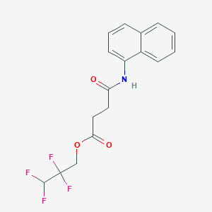 molecular formula C17H15F4NO3 B5054336 2,2,3,3-tetrafluoropropyl 4-(1-naphthylamino)-4-oxobutanoate 