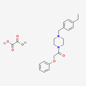 molecular formula C23H28N2O6 B5054356 1-(4-ethylbenzyl)-4-(phenoxyacetyl)piperazine oxalate 