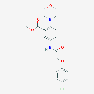 Methyl 5-{[(4-chlorophenoxy)acetyl]amino}-2-(4-morpholinyl)benzoate