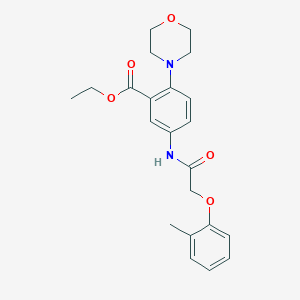 Ethyl 5-{[(2-methylphenoxy)acetyl]amino}-2-(4-morpholinyl)benzoate