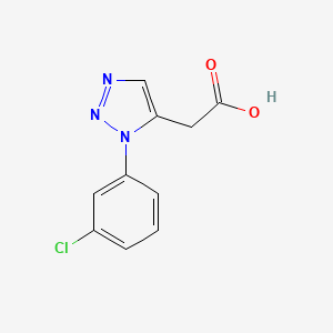 [1-(3-chlorophenyl)-1H-1,2,3-triazol-5-yl]acetic acid