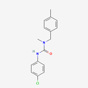 molecular formula C16H17ClN2O B5054433 N'-(4-chlorophenyl)-N-methyl-N-(4-methylbenzyl)urea 