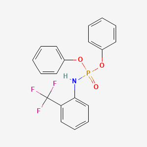 molecular formula C19H15F3NO3P B5054438 diphenyl [2-(trifluoromethyl)phenyl]amidophosphate 
