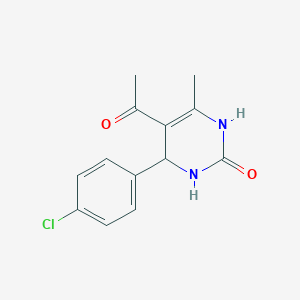 molecular formula C13H13ClN2O2 B5054464 5-acetyl-4-(4-chlorophenyl)-6-methyl-3,4-dihydro-2(1H)-pyrimidinone CAS No. 133894-11-8