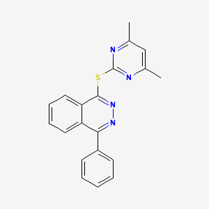 1-[(4,6-dimethyl-2-pyrimidinyl)thio]-4-phenylphthalazine