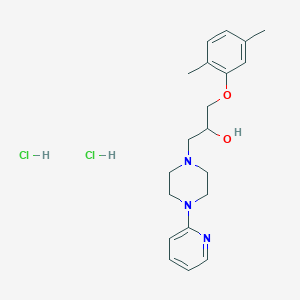 1-(2,5-dimethylphenoxy)-3-[4-(2-pyridinyl)-1-piperazinyl]-2-propanol dihydrochloride