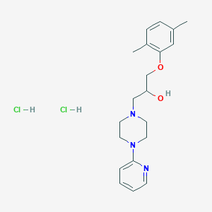 molecular formula C20H29Cl2N3O2 B5054515 1-(2,5-dimethylphenoxy)-3-[4-(2-pyridinyl)-1-piperazinyl]-2-propanol dihydrochloride 