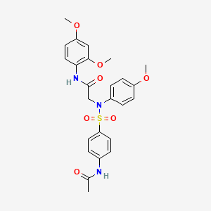 N~2~-{[4-(acetylamino)phenyl]sulfonyl}-N~1~-(2,4-dimethoxyphenyl)-N~2~-(4-methoxyphenyl)glycinamide