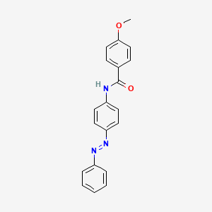 4-methoxy-N-[4-(phenyldiazenyl)phenyl]benzamide