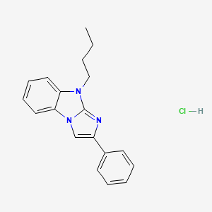 molecular formula C19H20ClN3 B5054563 4-Butyl-2-phenylimidazo[1,2-a]benzimidazole;hydrochloride 