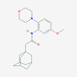 molecular formula C23H32N2O3 B505457 2-(1-adamantyl)-N-[5-methoxy-2-(4-morpholinyl)phenyl]acetamide 