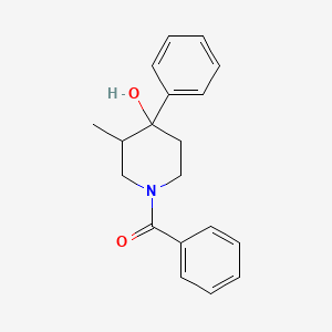 molecular formula C19H21NO2 B5054575 1-benzoyl-3-methyl-4-phenyl-4-piperidinol 