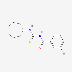 5-bromo-N-[(cycloheptylamino)carbonothioyl]nicotinamide